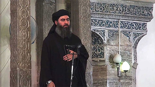 el líder del grupo terrorista Daesh, Abu Bakr al Baghdadi